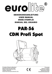EUROLITE PAR-56 CDM Profi Spot User Manual (#2643)