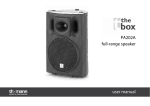 PA202A full-range speaker user manual