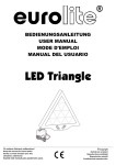 EUROLITE LED Triangle user manual