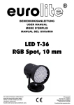 EUROLITE LED PAR-64 RGB Spot short User Manual