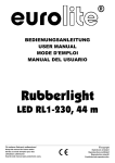 EUROLITE LED RL1-230, 44m User Manual