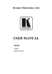 USER MANUAL - Huss Licht & Ton