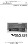 User's Manual MODEL 10 PLUS MODEL 8 PLUS SWITCHERS im