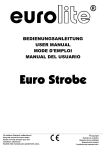EUROLITE Euro Strobe User Manual (#4713)
