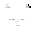 SPC- 32 Bits Dynamic Link Libraries User Manual