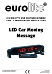 LED Car Moving Message user manual