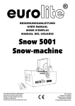EUROLITE Snow 5001 User Manual (#3046) - party