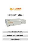 LUPUSNET – LE900 Benutzerhandbuch
