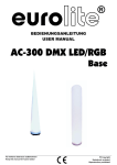 EUROLITE AC-300 DMX LED/RGB Base User Manual