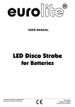 EUROLITE LED Disco Strobe for Batteries User Manual