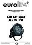 EUROLITE LED PAR-64 RGB Spot short User Manual