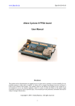 Altera Cyclone II FPGA board User Manual - FPGA-DEV