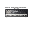 Diezel User Manual for the Herbert Amplifier
