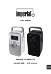 User Manual IMPERIAL DABMAN 110 portable DAB+
