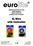 EUROLITE EL wire user manual
