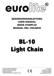 EUROLITE BL-10 Lichterkette User Manual