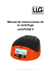 User manual uniCFUGE 5 - Master Spanisch - LLG