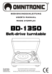OMNITRONIC BD-1350 User Manual