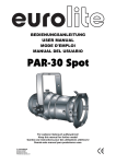 EUROLITE PAR-30 Spot User Manual