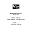 Bedienungsanleitung / User Manual PAR 56 RGB LED