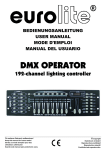 EUROLITE DMX Operator User Manual
