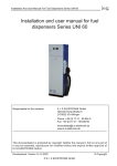 Installation and user manual for fuel dispensers Series UNI 60