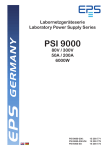 User manual PSI 9000 series 6kW 80/300V 50/200A - eps