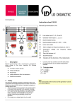 User manual for 74505, Manual synchronisation unit