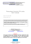 Three-phase Converter FVC series User's manual