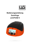 User manual uniCFUGE 5 - Master Deutsch - LLG