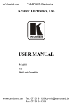 USER MANUAL - CAMBOARD Electronics