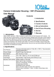 Camera Underwater Housing – GH1 (Panasonic) User Manual