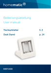Bedienungsanleitung User manual - eQ-3