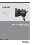 Bedienungsanleitung / User Manual C-Light 1000