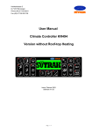 User Manual Climate Controller KR494 Version