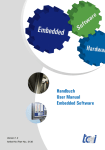 Handbuch User Manual Embedded Software