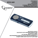 BTCC-001 Gembird User Manual