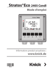 Stratos Eco 2405 User Manual