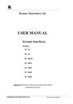 USER MANUAL - Video Data