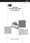 CMS1500 Gas Mass Flow Meter User's Manual