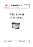 WSM BOX II User Manual - preis