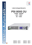 User manual PSI 8000 2U series