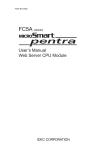 FC9Y User's Manual Web Server CPU Module