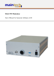 Multi FM Modulator User's Manual for Generator
