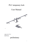 PLC temporary lock User Manual preliminary