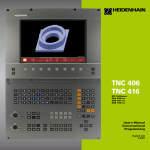 User's Manual TNC 406, TNC 416