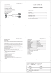 USER MANUAL Table of Contents