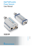 R&S NRPxxS(N) Power Sensors User Manual