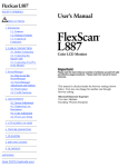 FlexScan L887 User's Manual