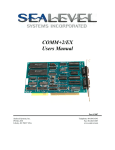 3087 User Manual - Sealevel Systems, Inc